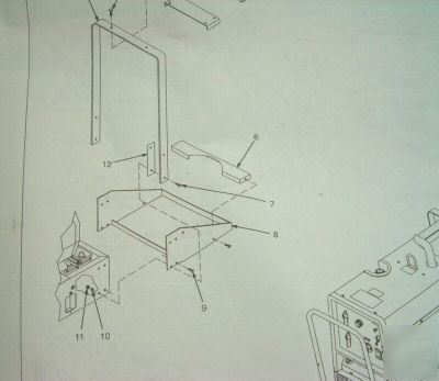 Miller 043040 cylinder rack bobcat legend trailblazer