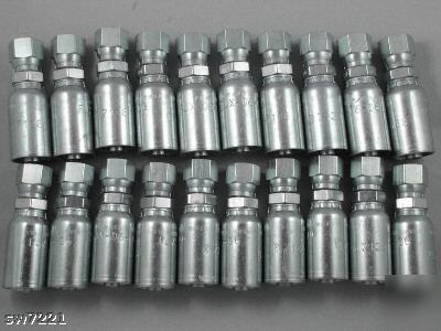 (20) fjx-06-06 female jic hydraulic hose ends/fittings