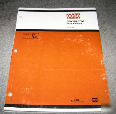 Case 2590 tractor parts catalog manual book