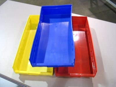 8020 shelf bin 23.625 x 11.125 x 4 blue 2595 b