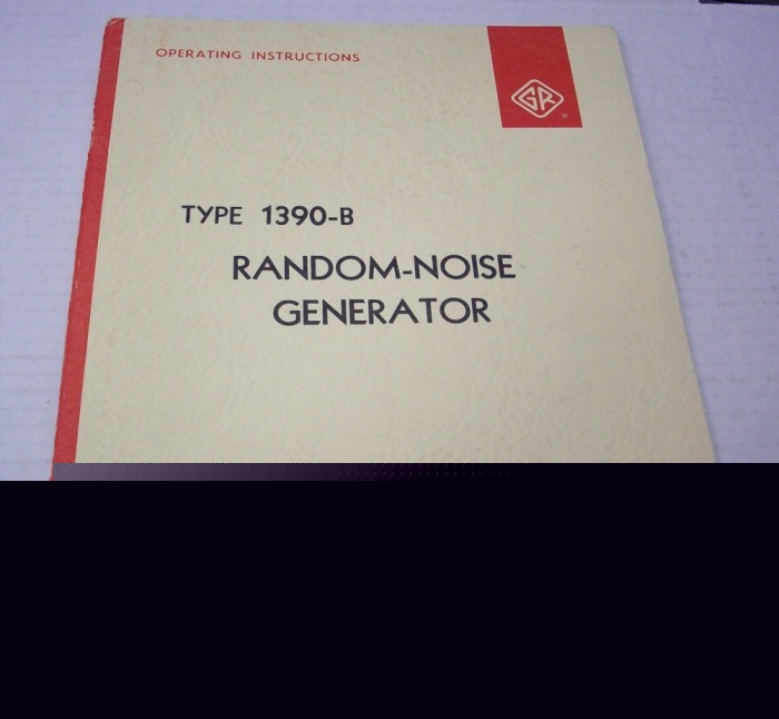 General radio 1390B random noise generator op manual