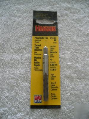 Hanson high carbon steel plug tap 5/16
