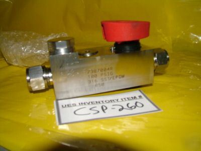 Hoke sst/epdm 7387004R plug valve manifold type