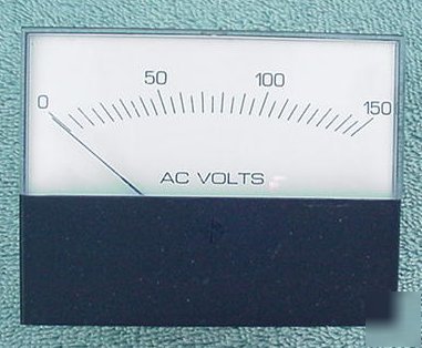 Modutec 0 to 150 vac square panel meter