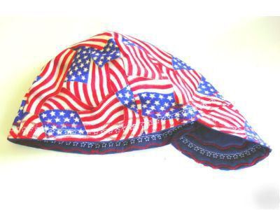 New usa flag print america welding hat 7 3/8