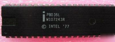 P8035L, rare, 8 bit cpu, intel, 40 pin dip, 1 ea.