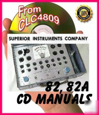 Superior rapid tube tester 82 operation cd manual 82A