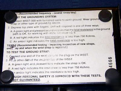 Voyager technologies esd ground strap tester static 
