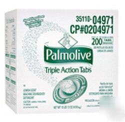 Palmolive triple action tabs dish detergent cpc 04971