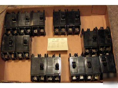 1 breakers ite 40 amp 2 pole cat no. eq 2150 type eq