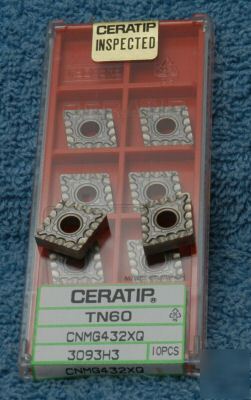 Ceratip cnmg 432XQ TN60 ceremet milling inserts