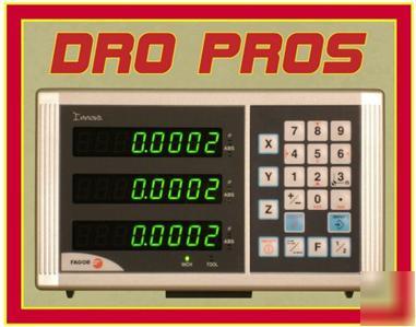 Fagor 3 axis 16 x 40 x 16 digital readout mill dro kit