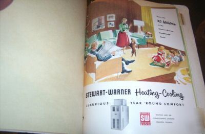 1957 stewart-warner a/c, heating catalog, brochures