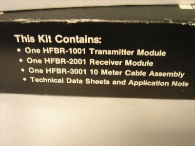 New hfbr-0010 lot of 1 hp fiber optic link - -