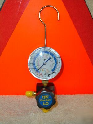 One valve manifold, low-side R12, R22, R502 alum.block