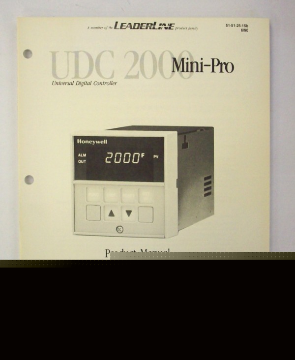Honeywell udc 2000 mini-pro product manual - $5 ship 