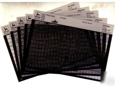 John deere 10 hi 323W baler parts manual microfiche