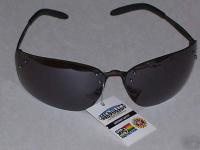 Medalist safety glasses mocha lens - bronze metal frame