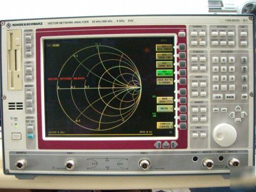 R&s rohde & schwarz zvc network analyzer, 8 ghz loaded 