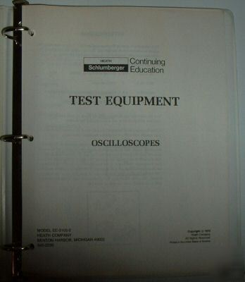 Vintage - oscilloscope course & manual - 1979 