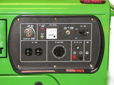 5500 watts silent diesel generator heater remote start