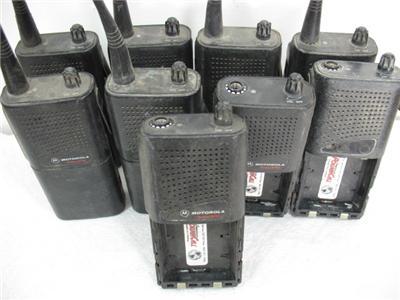 9 motorola radius SP10 radios & mics 