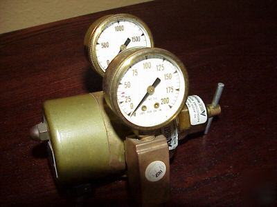 Airco nitrous oxide gas regulator pressure gage