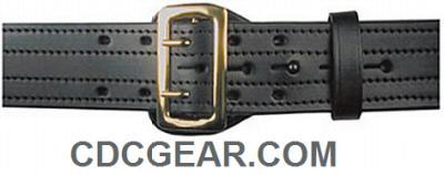 Boston leather sam browne belt- basketweave/brass 38