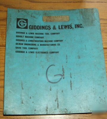 G&l giddings lewis numerimite cnc theory adj ops manual