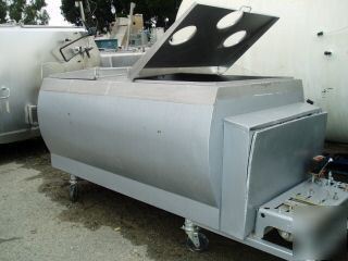 Tank, 300 gallon, s/st, 3' x 5-1/2', rectangular,