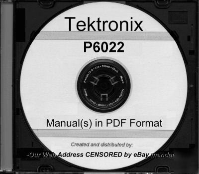 Tek tektronix P6022 instruction manual