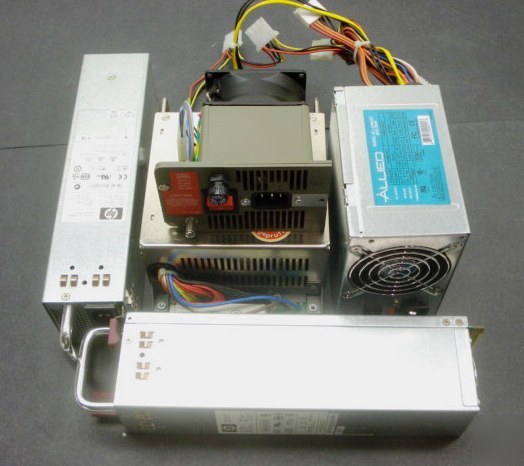 5 assorted desktop pc/server power supplies