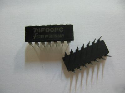 575PCS p/n 74F00PC ; ic gate nand quad 2INP 14-dip