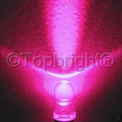 500 pcs ultra bright pink led 5MM 10000 mcd free r&sh
