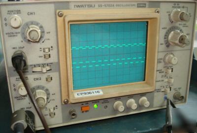 Iwatsu ss-5702A 20MHZ oscilloscope.