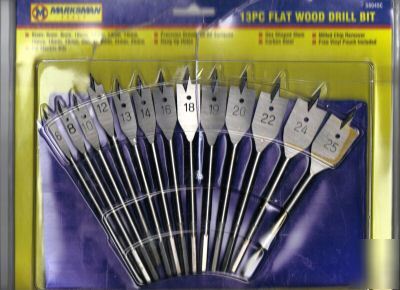 Marksman 13 piece flatwood drill bit set*6MM - 25MM*