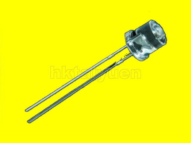 30X yellow 5MM wide angle flat top led free resistors