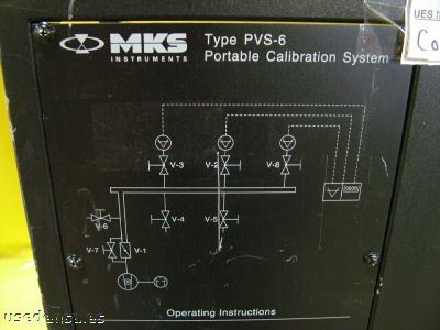 Mks type pvs-6 portable calibration system cart