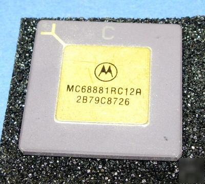 New 68881 motorola collectible MC68881RC12 gold