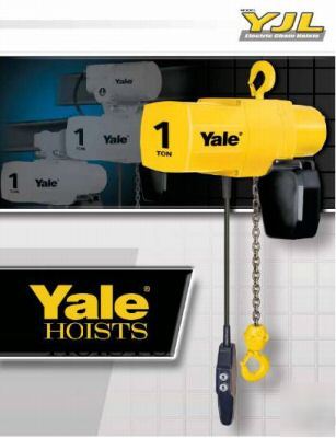 New yale 1 ton electric chain hoist in box