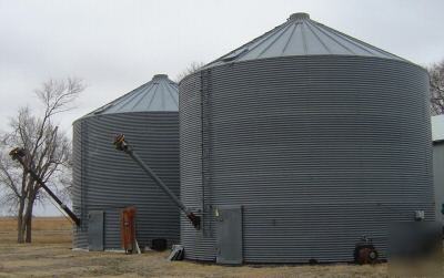 (2) 10,000 bu. coop grain bin (s), dismantled