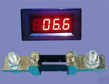 3-1/2 ledÂ dc current meter with shunt 100A,150A,200A,