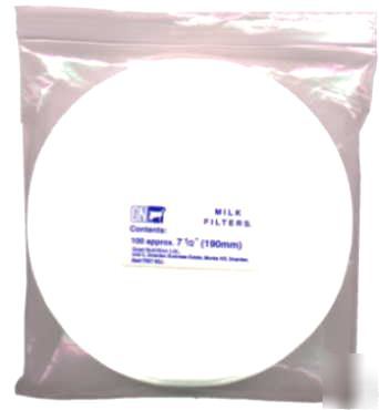 Milk filter discs, 7.5