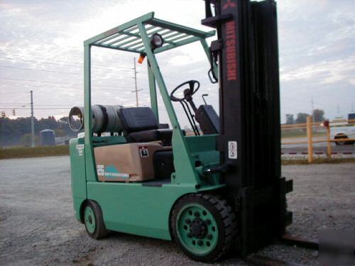 Mitsubishi 5,000 lb forklift 5000 fork lift truck nice 