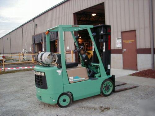 Mitsubishi 5,000 lb forklift 5000 fork lift truck nice 