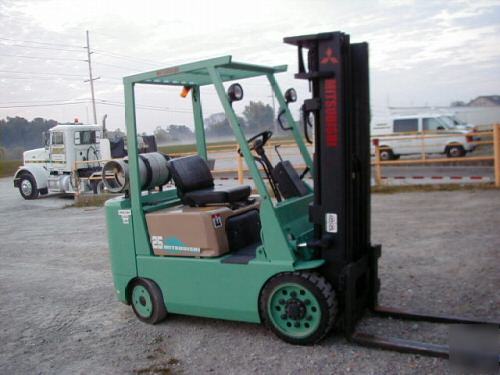 Mitsubishi 5,000 lb forklift 5000 fork lift truck nice 