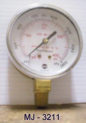 U.s. gauge 0 to 400 psi / 0 to 2800 kpa gage