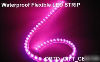 5PC pink 48CM pvc neon light strip 48 led bulb 12V use