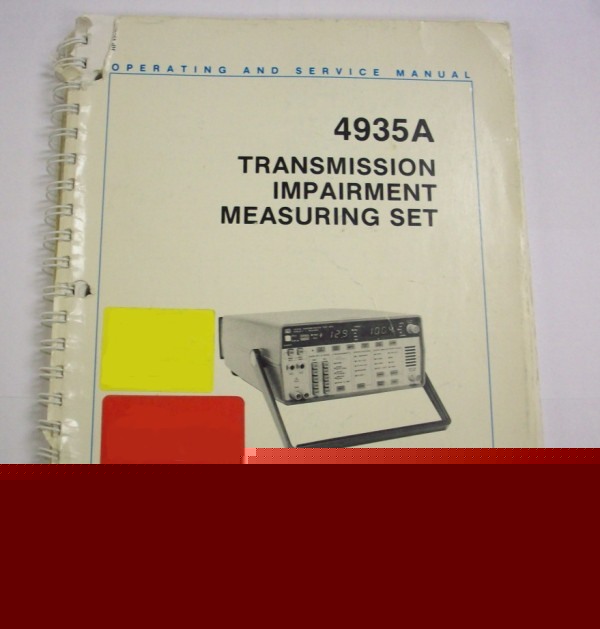 Hp 4935A tims operating and service manual - $5 ship 