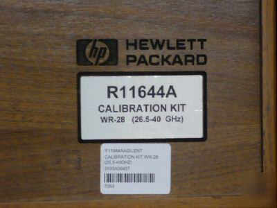 Hp R11644A WR28 calibration kit 26.5- 40GHZ w/cal cert